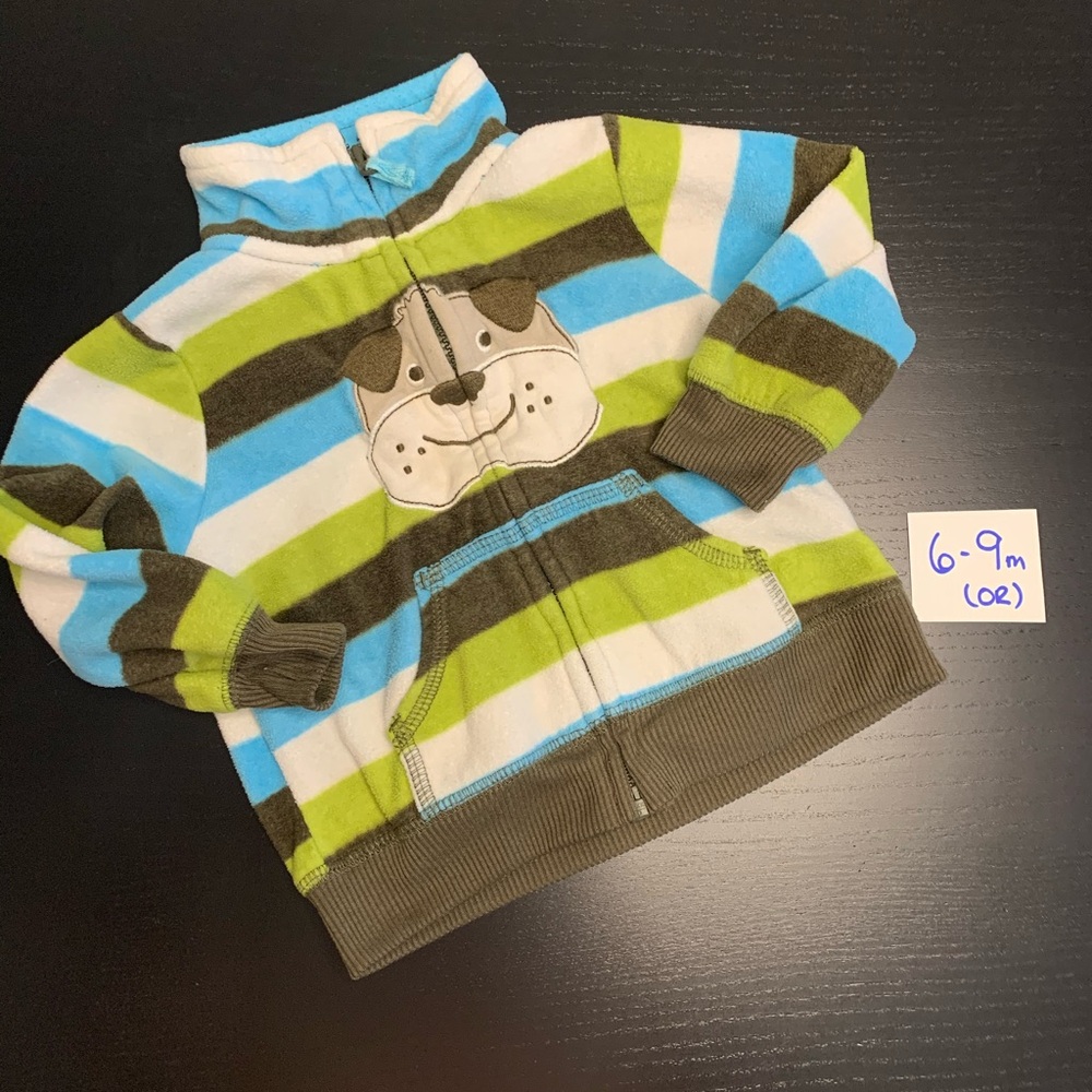 ⭐️2/$5.00⭐️ Striped Carter’s 9m Zip Up Sweater